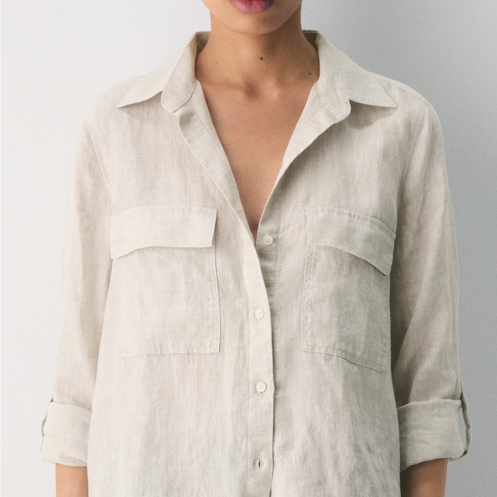 Aritzia Linen Top